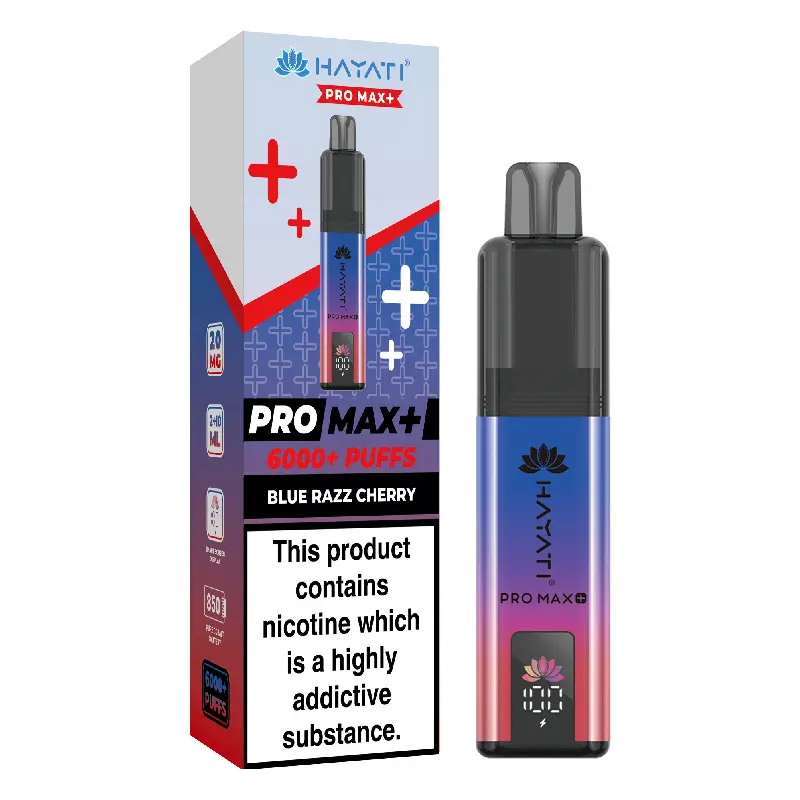 Blue Razz Cherry Hayati Pro Max Plus 6K Prefilled Pod Vape Kit